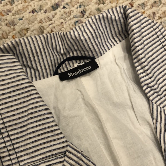 Blazer with details, striped - Picture 2 of 3